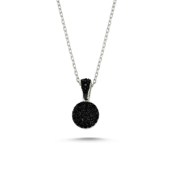 

Silver 925 Sterling Zircon Cubic Zirconia Round Pendant
