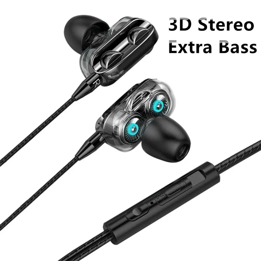 Игровые Проводные 3D стереонаушники наушники HiFi бас сабвуфер для телефона