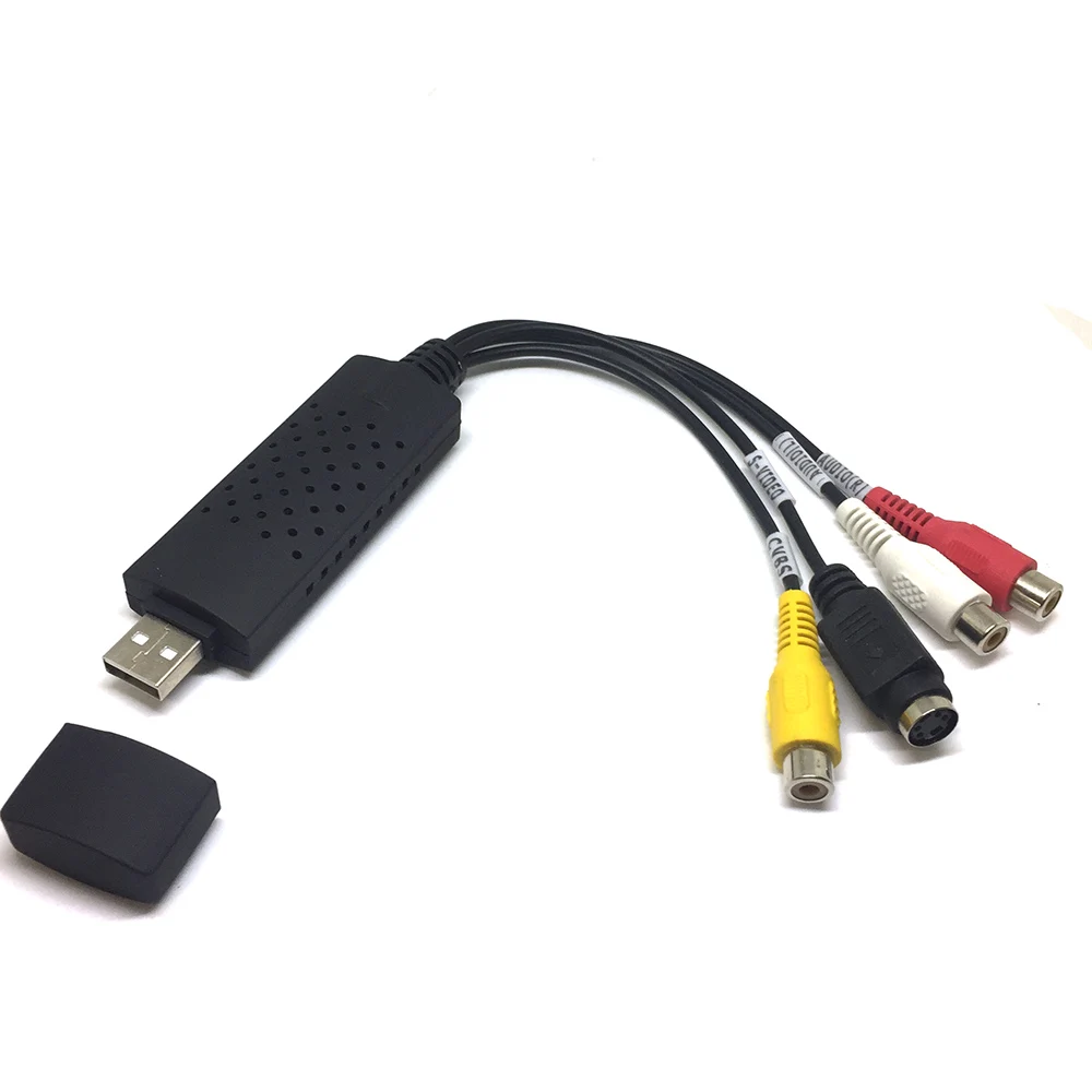 Конвертер Micro USB type B + Usb 2.0 to RCA/S-video плата видеозахвата TV DVD VHS AV аудио для оцифровки