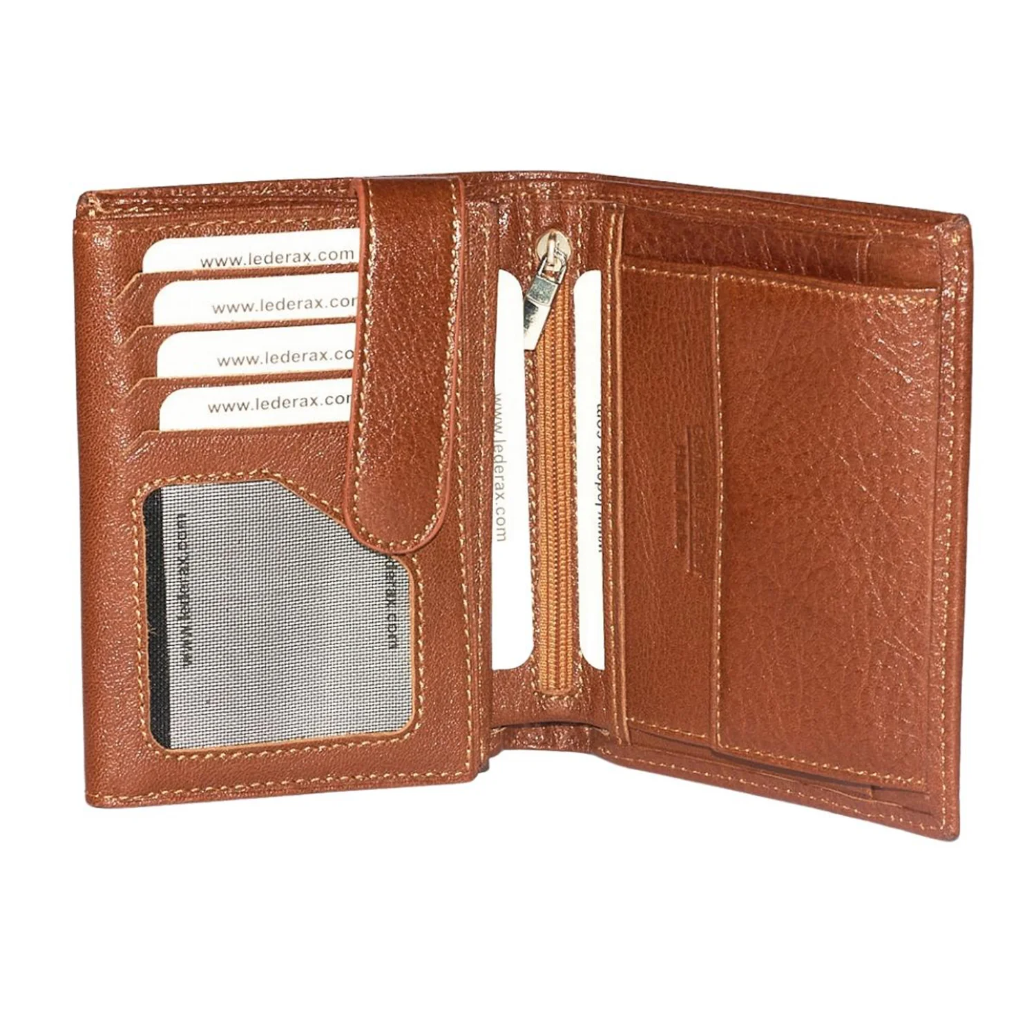 

Lederax Genuine Leather Wallets for Men with Coin Pocket Card Holders Male Walet High Quatily