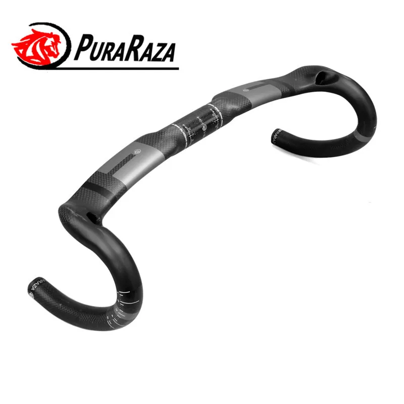 

PURARAZA Full Carbon Fiber Road Bike Broken Wind Handlebar Racing Handlebar Mountain MTB Bike Bicycle Accessories