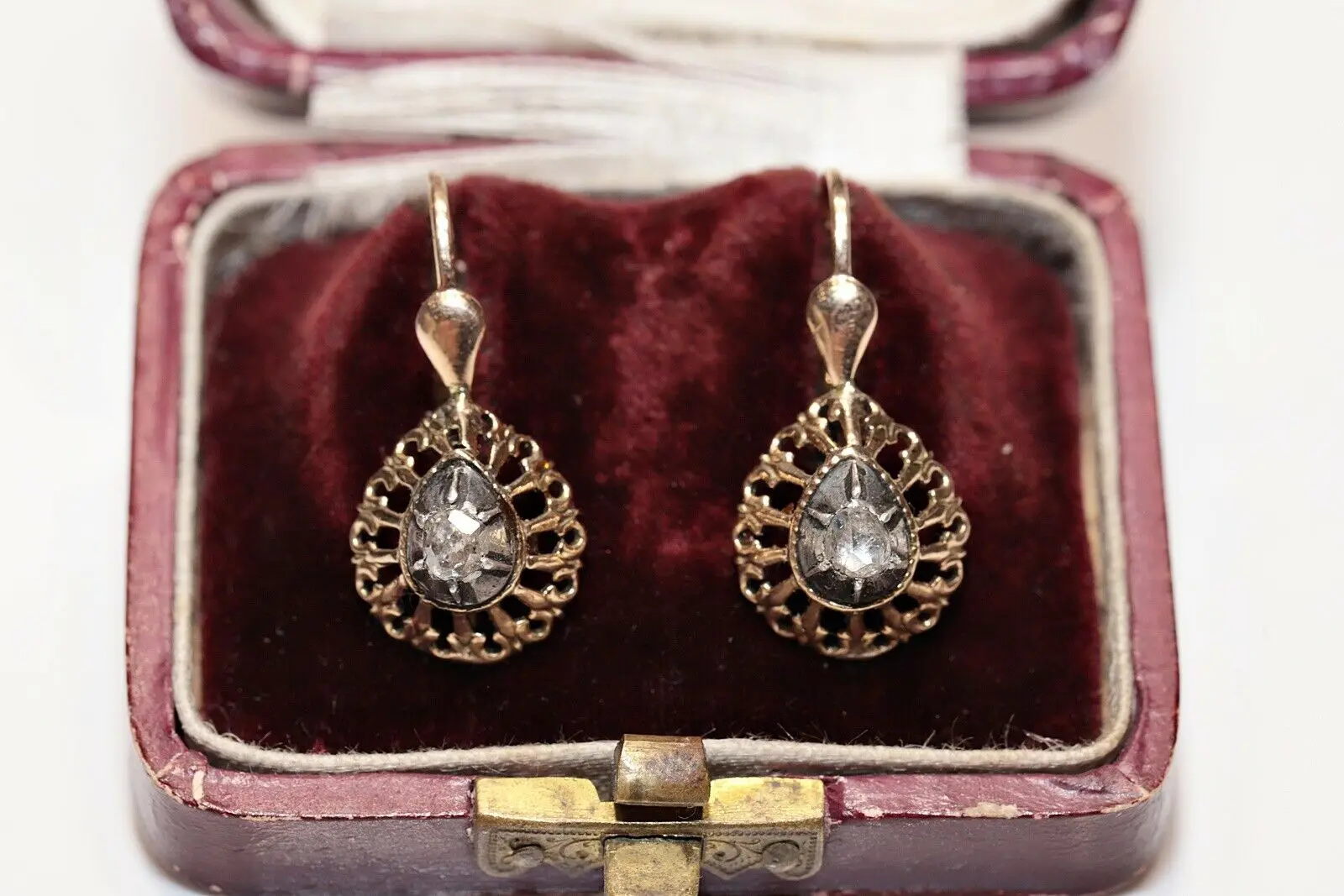 

Античное золото 14K викторианское естественное искусственное украшение