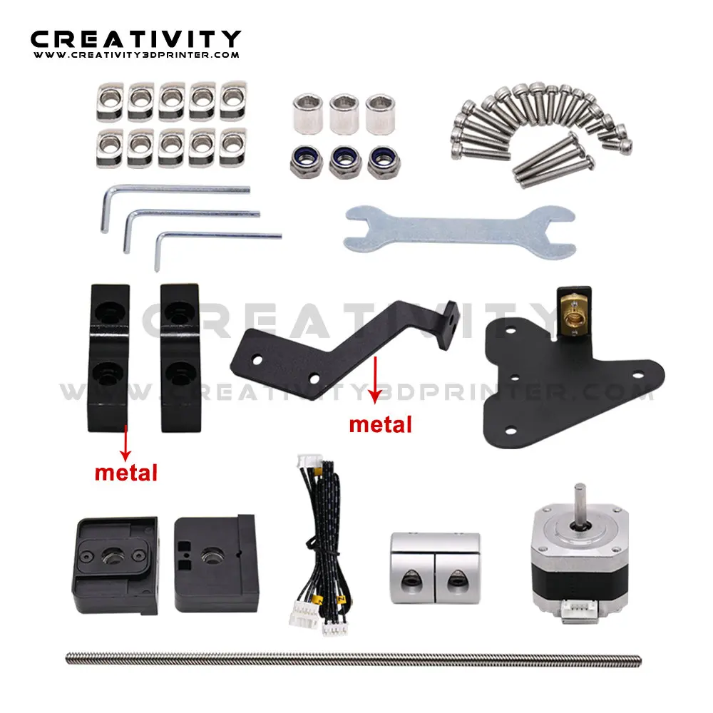 

Dual Z Axis Lead Screw Upgrade Kit T8*8 365mm Lead Screw 42-34 Stepper Motor Power supply fixing sheet For Ender 3 Ender-3S/Pro