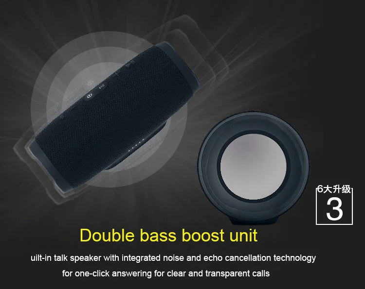 Портативная беспроводная Bluetooth-колонка Charge 3 с динамиками высокоточный бас-звук