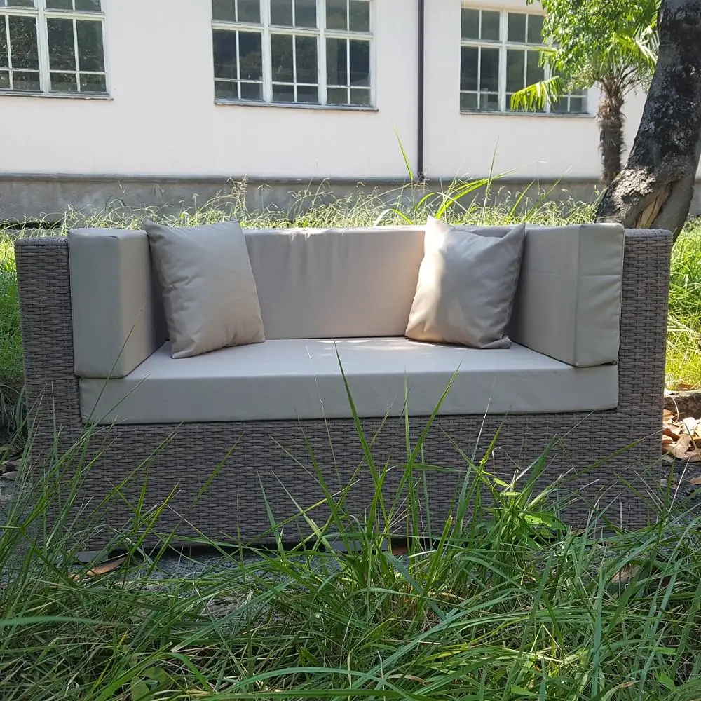 Уличная мебель на террасу плетеная из искусственного ротанга диван 2 кресла и