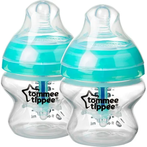 Tommee Tippee Advanced Anti-Colic Baby Bottle, 150 ml x 2