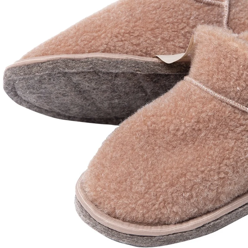 Uggs for children camel wool lamb woollamb warm felt fur Ugg boys and girls beige color boots fashion winter slippers soft sole chongka chuni numdah