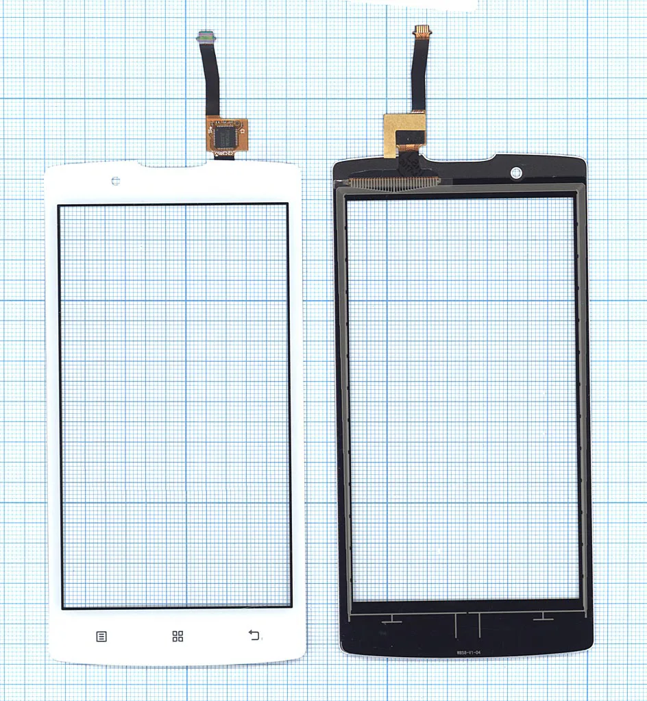 Сенсорное стекло (тачскрин) для Lenovo A2010 белое | ЖК-экраны