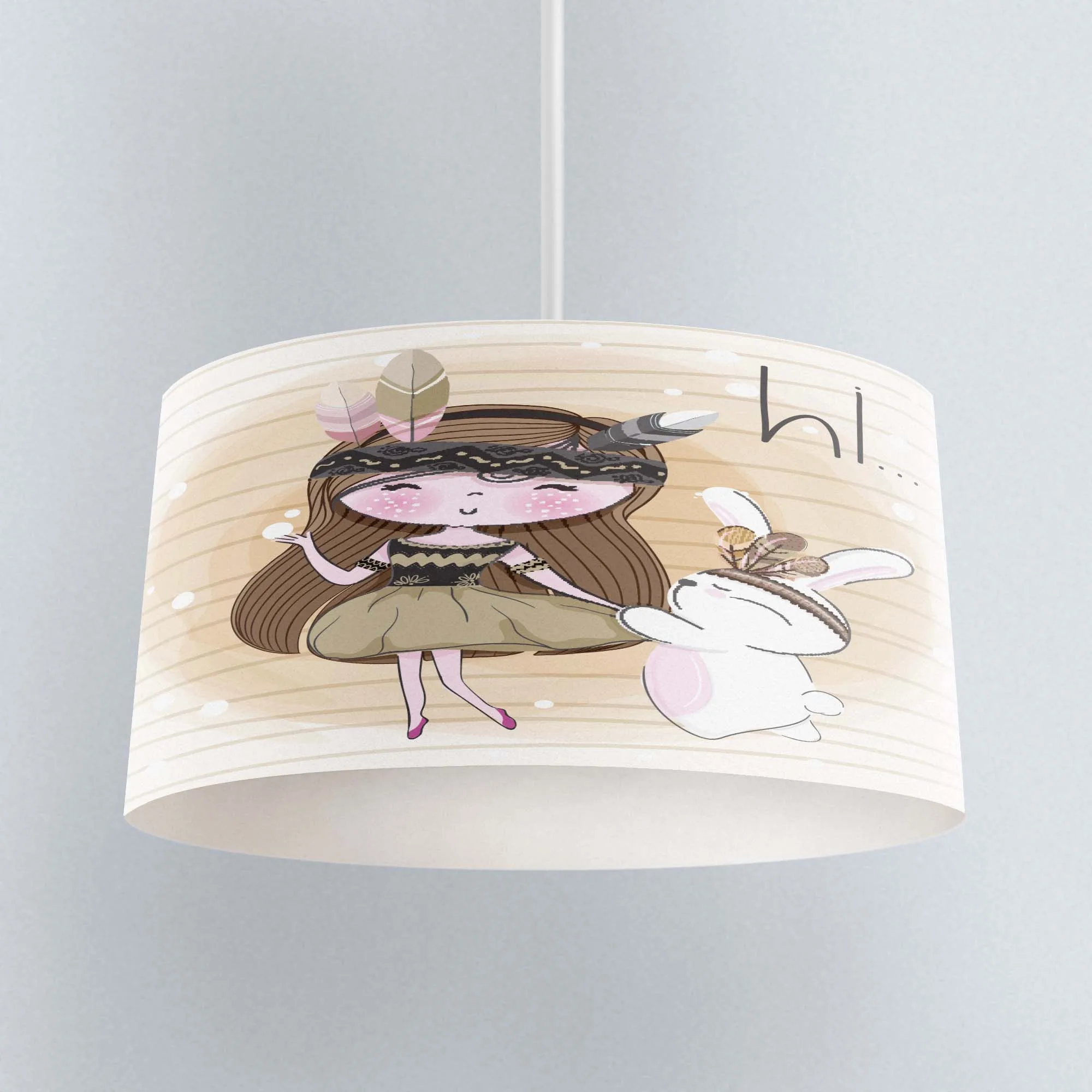 Остальное в богемном стиле с ацтекским узором для маленьких девочек принт кролик