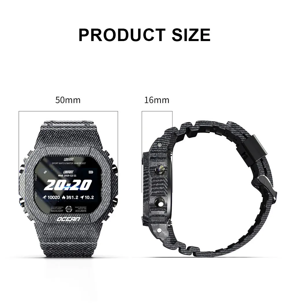 

Fashion Smart Watch Men Fitness Tracker Blood Pressure Message Push Heart Rate Monitor Clock Smartwatch Women For Android