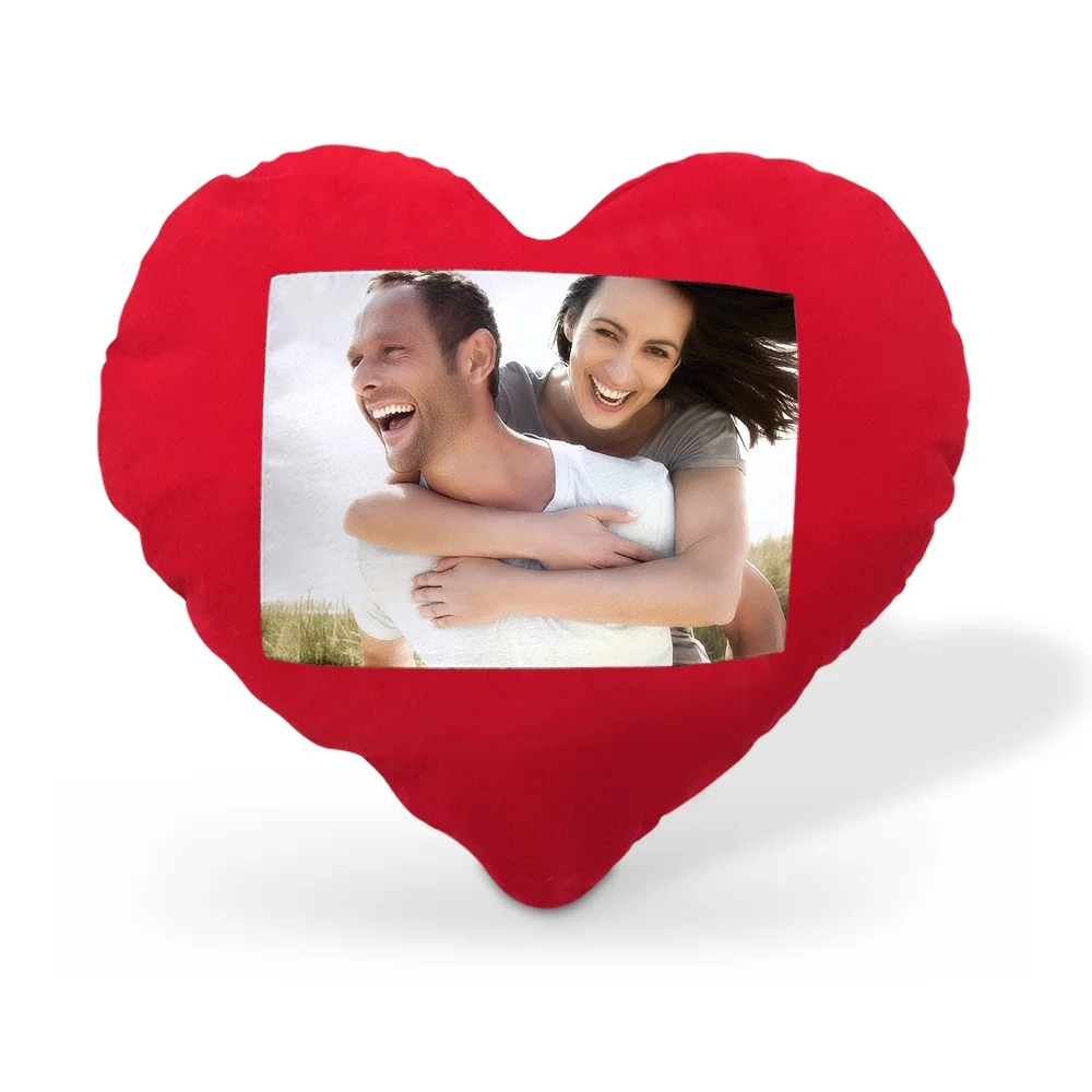 

Personalized Picture Red Heart Pillow