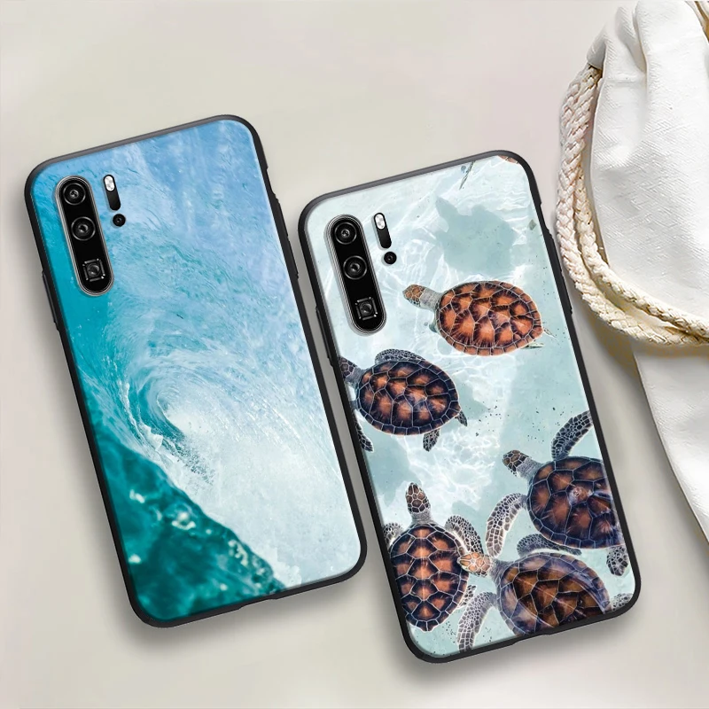 

Blue Sea Ocean Phone Case For Huawei P Smart Z 2019 2021 P20 Pro Lite 2019 P30 P40 Pro Plus Lite Cases Coque Back Cover Funda
