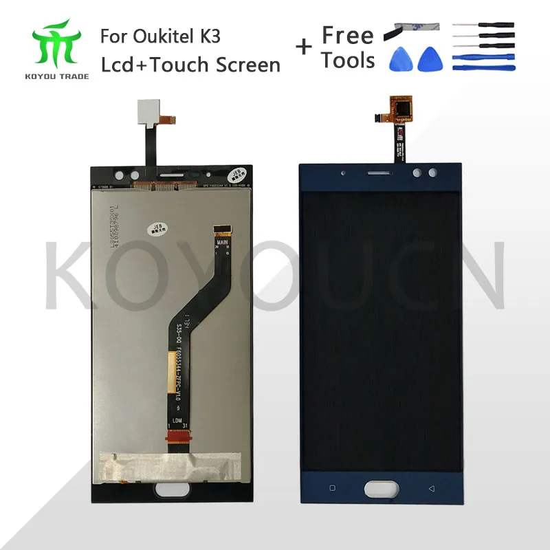 Для Oukitel K3 ЖК дисплей + кодирующий преобразователь сенсорного экрана в сборе 100%