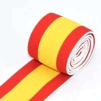 38mm1 5 yellow red striped elastic webbing elastic headband colorful elastic waistband elastic strap webbing waistband sewing