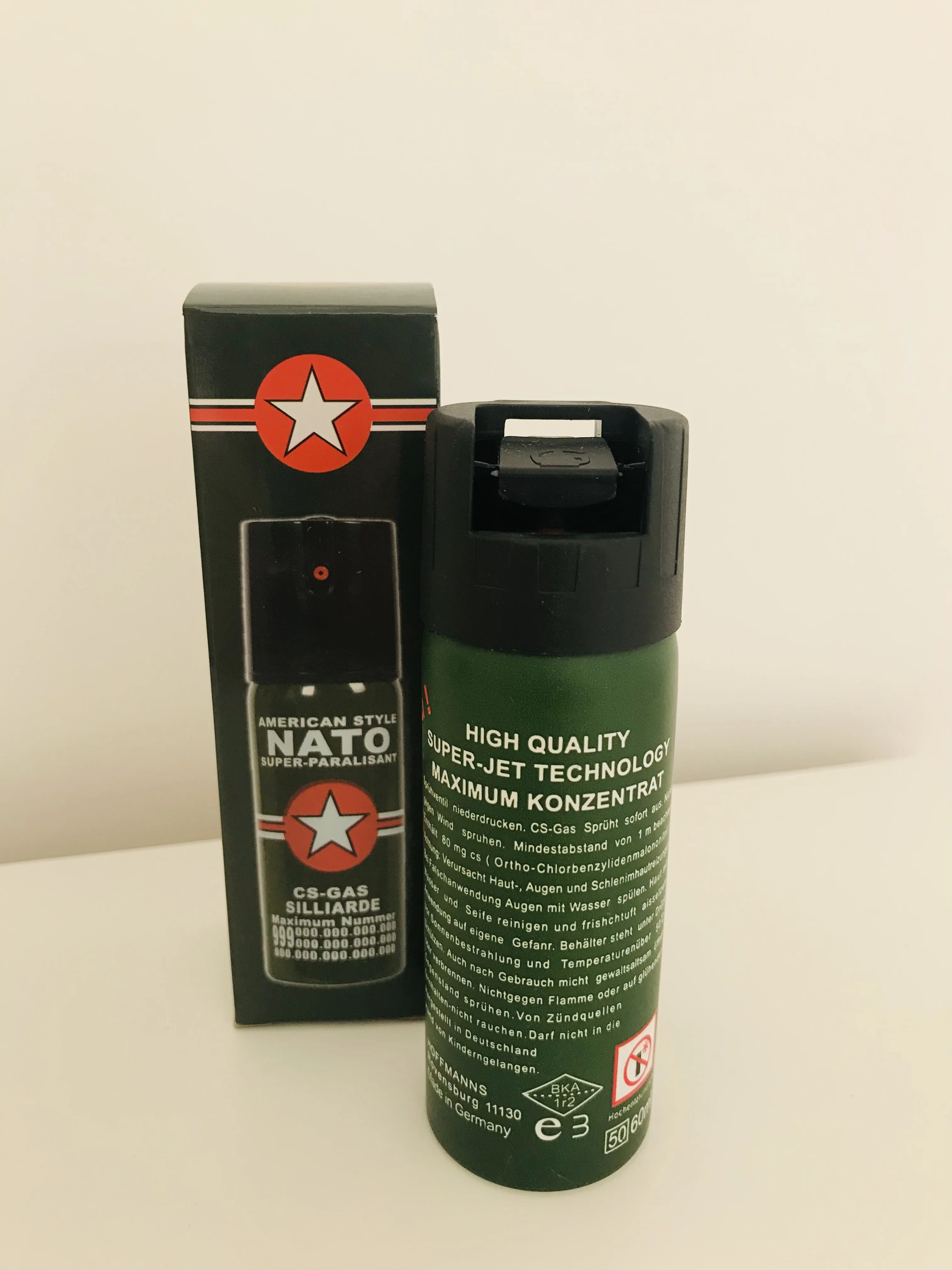 Перцовый баллончик NATO компактный для самозащиты PB001 | Безопасность и защита