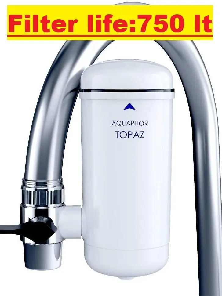 Очиститель воды Aquaphor с топазом, моющийся керамический Перколятор для кухонного смесителя, фильтр для воды, удаление ржавчины и бактерий