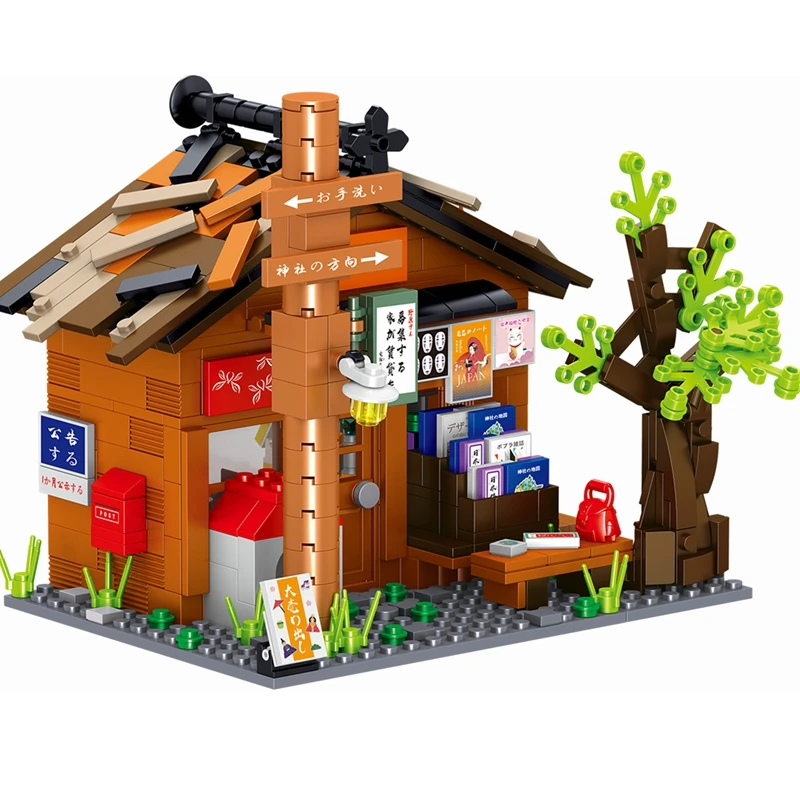 Nohara модель продуктового магазина строительные блоки городской уличный вид блок