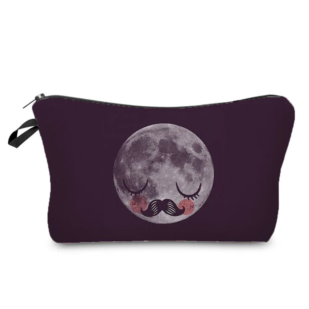 

Cartoon Shy Moon Printed Pencil Case Student Custom Pattern School Study Bag Simple Durable Portable BookBag Girl Boy's Giftl