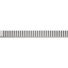 Решетка AlcaPlast Line нержавеющая сталь матовая (LINE-1050M)