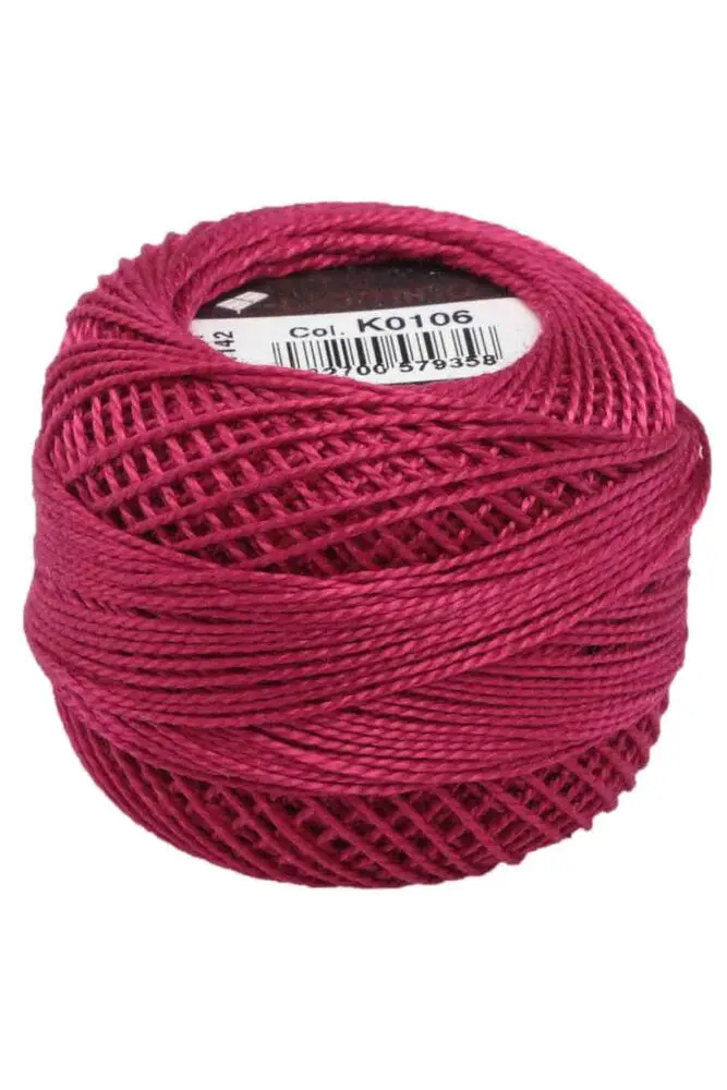 Вышивка крестом Этамин Перфорированная пряжа Perle Mercerized Cotton Domino Yarn № 8 65 цветов