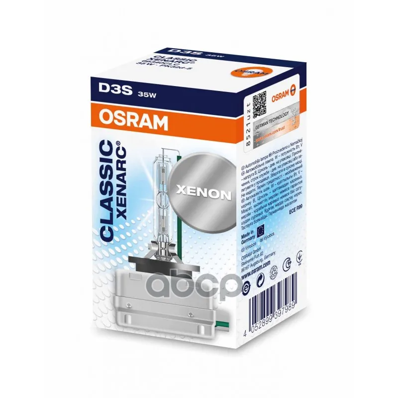 Лампа D3s 42v 35w Pk32d 5 Xenarc Classic Цена/Качество 1 Шт. Osram арт. 66340CLC|Передние LED-фары для авто|
