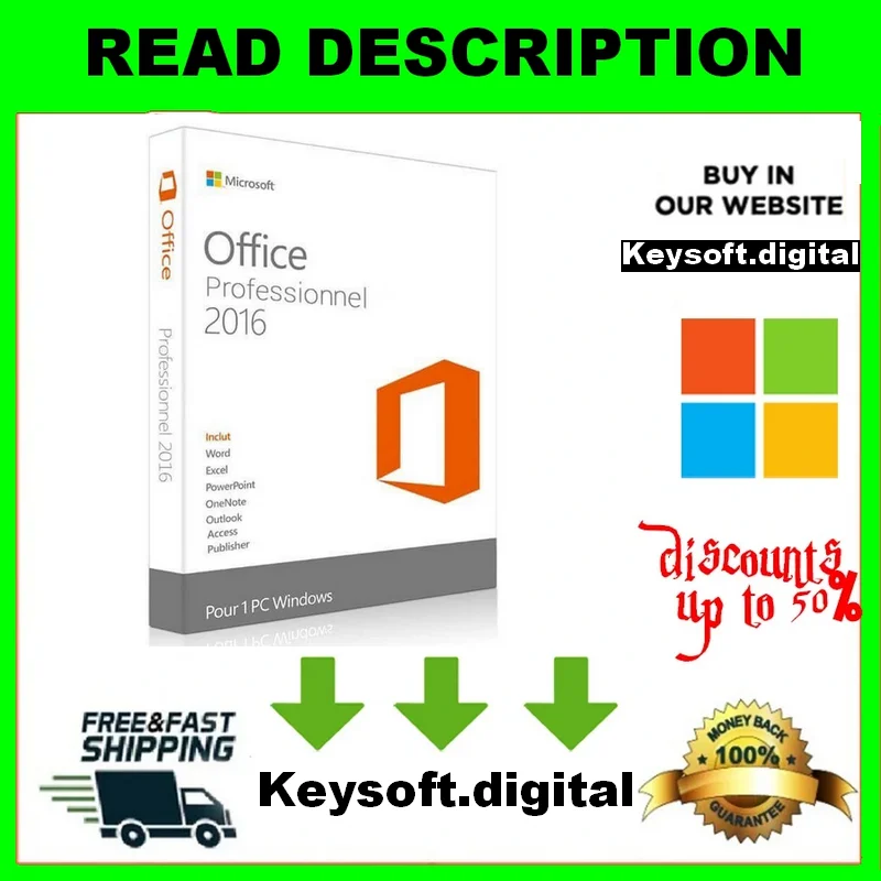 

{Office 2016 PRO Plus✅ key✅professional ✅ 32/64✅MS retail✅global lifetime✅multi Language Fast Delivery}