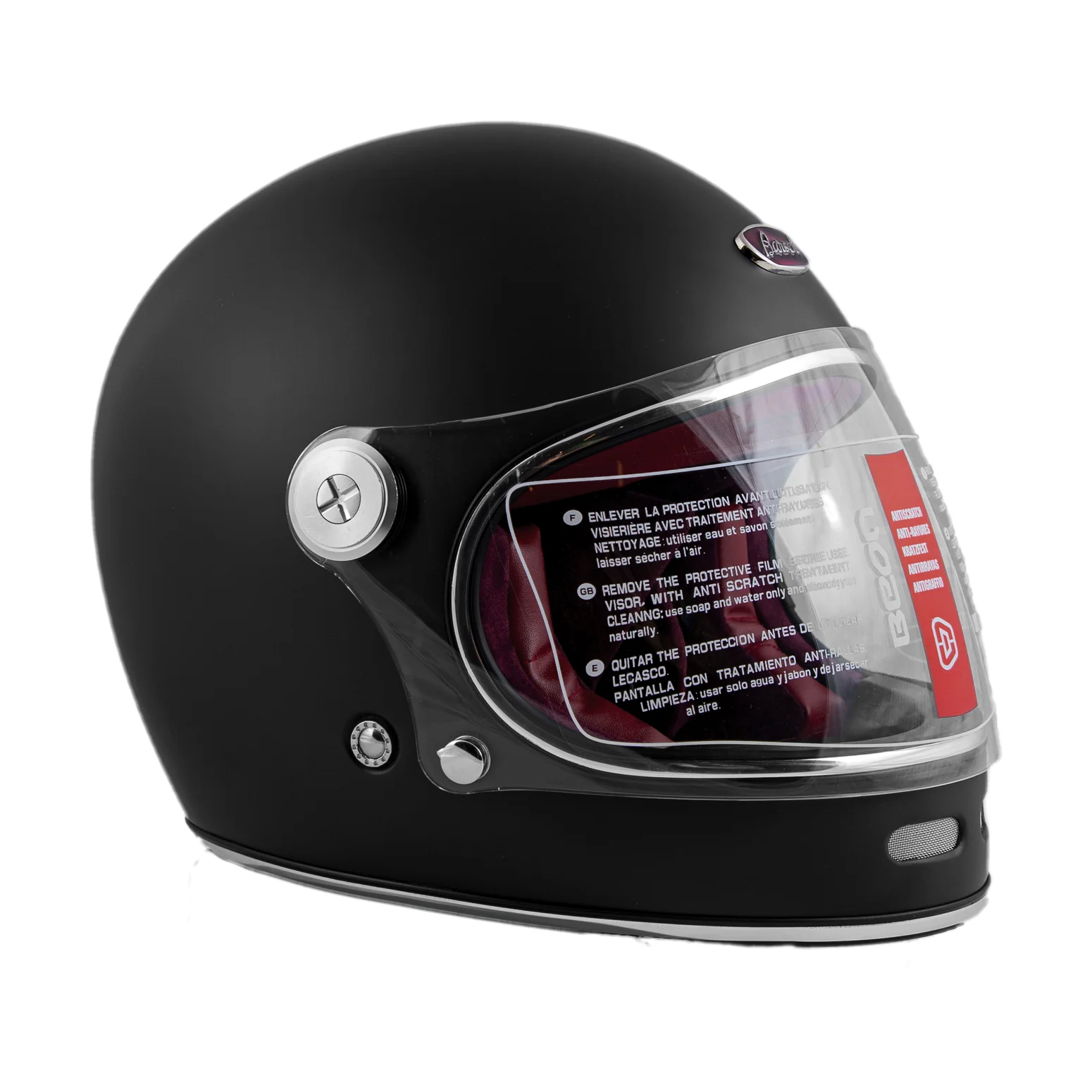 Мотошлем BEON Vintage F1 matt black | Автомобили и мотоциклы