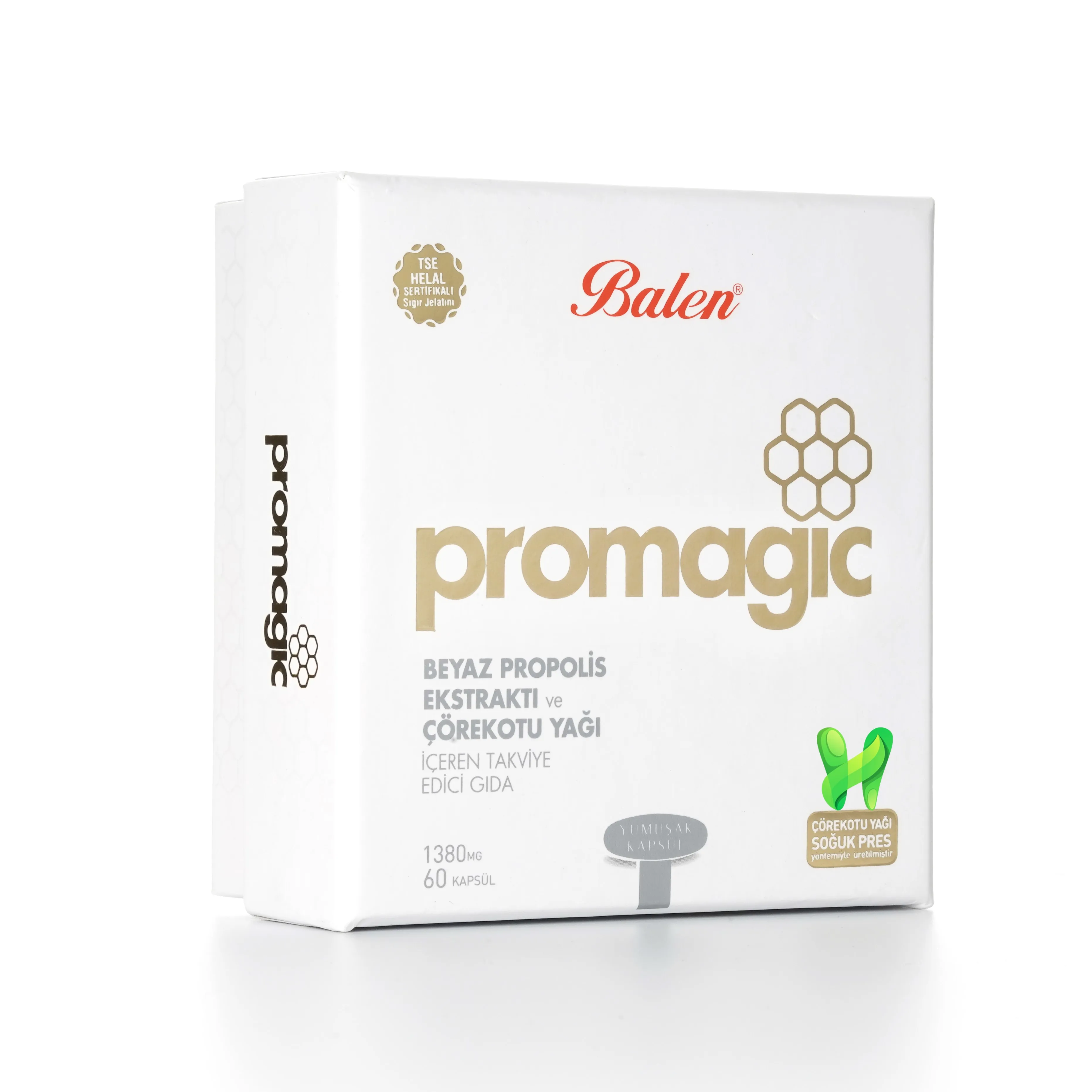 

PROMAJIC, Propolis Extract & Nigella Sativa Oil, 60 Soft Capsules, 1380 mg