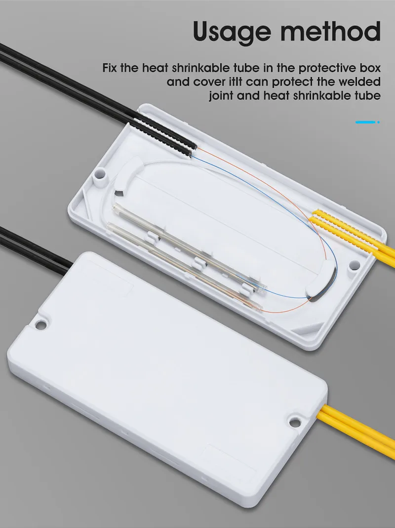10 шт. коробка для защиты кабеля от падения оптического волокна термоусадочные
