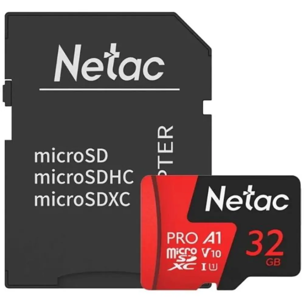 Карта памяти Netac MicroSD P500 Extreme Pro NT02P500PRO-032G-S 32GB Retail version card only | Компьютеры и офис