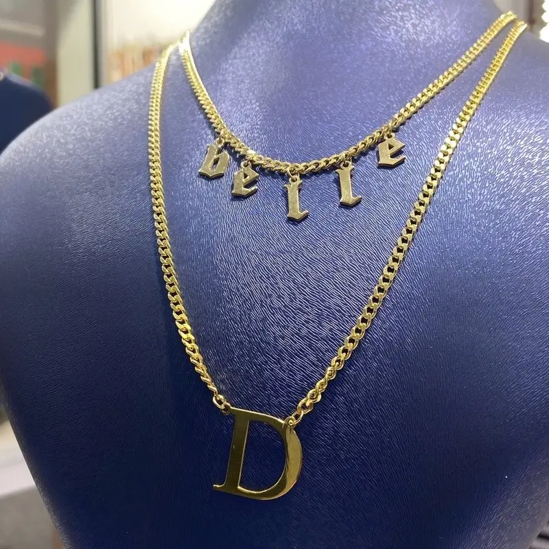 Thick 314cc Chain Gold Plated Is Letter Silver Necklace | Украшения и аксессуары