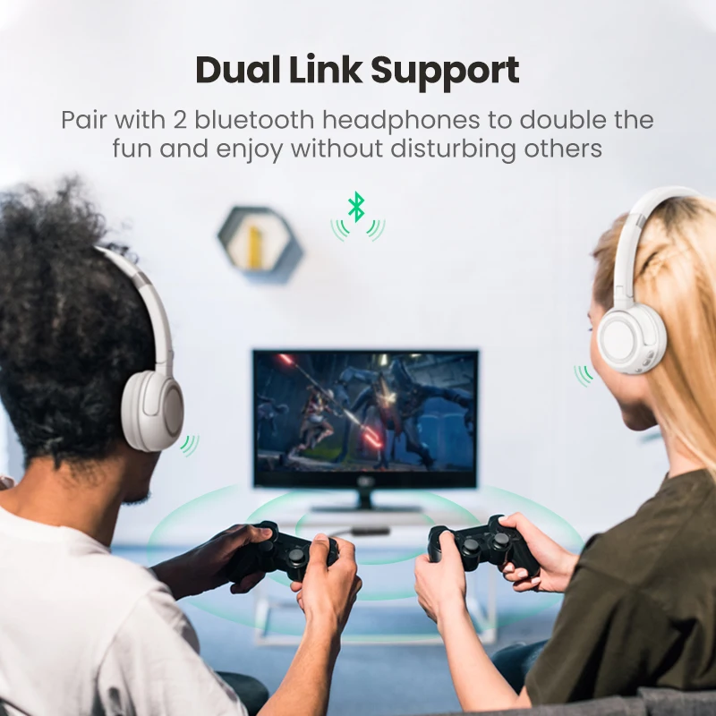 Bluetooth трансмиттер Ugreen 5.0 наушники для ТВ ПК PS4 aptX LL 3 5 мм AUX SPDIF оптический и аудио