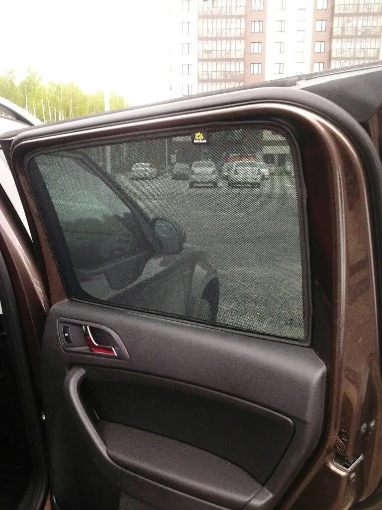 Автошторки на магнитах каркасные задние Premium для Lada Largus ...