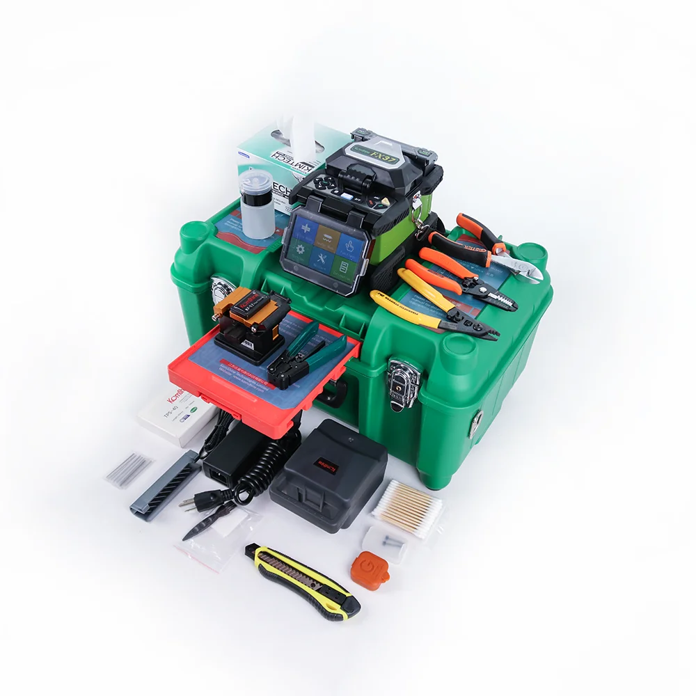 

Free shipping Komshine FX37 fusion splicer kit as Orientek T45 fiber Fusion Splicer with operating table