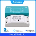 Умный переключатель Itead Sonoff Basic R2, беспроводной, Wi-Fi, дистанционное управление по времени, для Alexa, Google Home