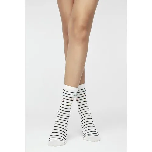 5Pc Penti Marşmelov Miami Striped Socket Socks Striped casual fast shipping made in Turkey