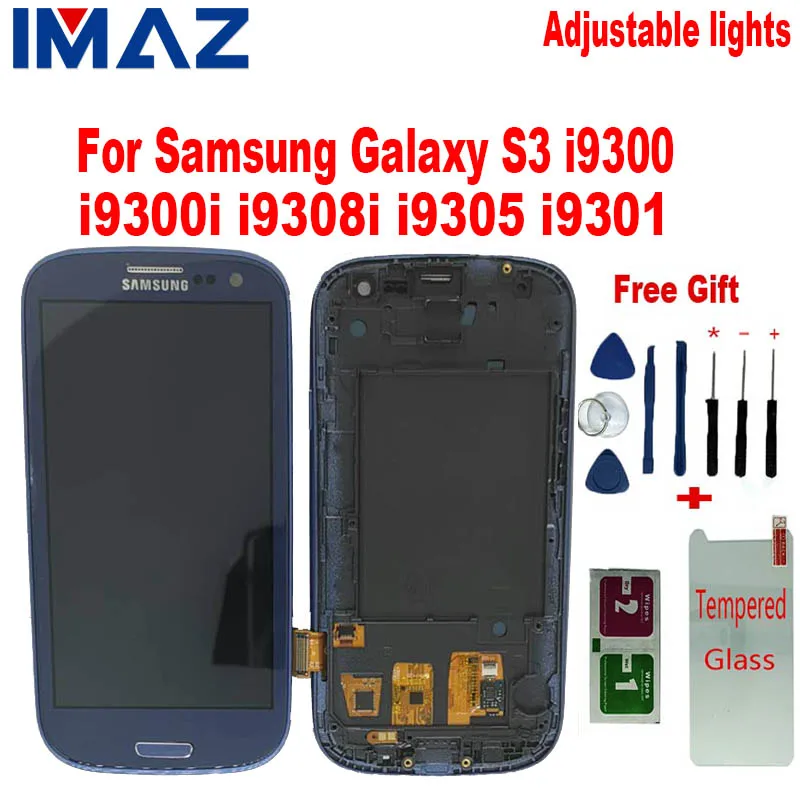 IMAZ TFT для SAMSUNG Galaxy S3 i9300 i9300i i9301 сменный сенсорный экран дигитайзер ЖК + рамка|Экраны