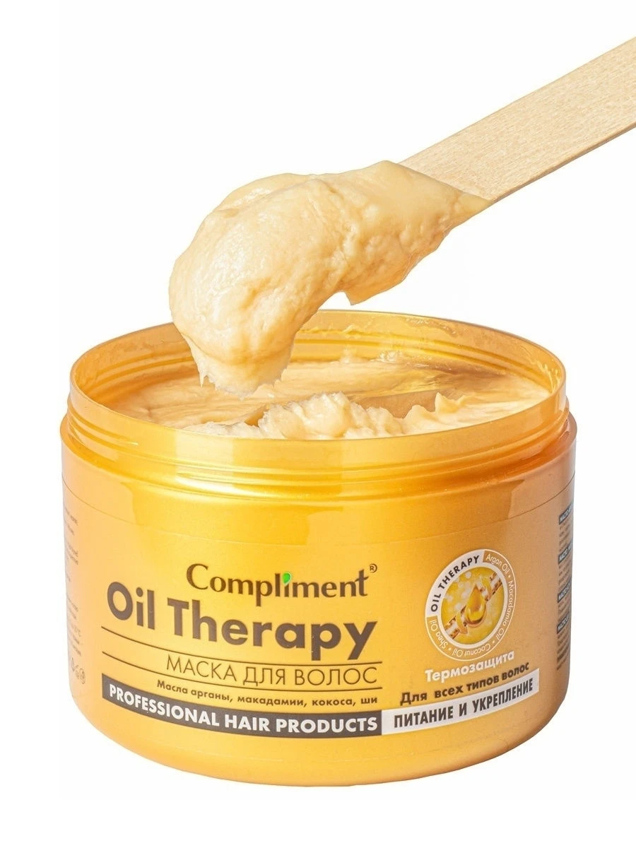 Маска Compliment для всех типов волос &quot Oil Therapy 500 мл | Красота и здоровье