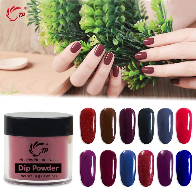 Женская зимняя пудра темно синего и красного цвета для ногтевого дизайна