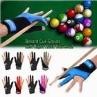 Перчатки унисекс для бильярда с тремя пальцами, впитывающие пот перчатки для бильярда, подходят как для левой, так и для правой руки, 1 шт.