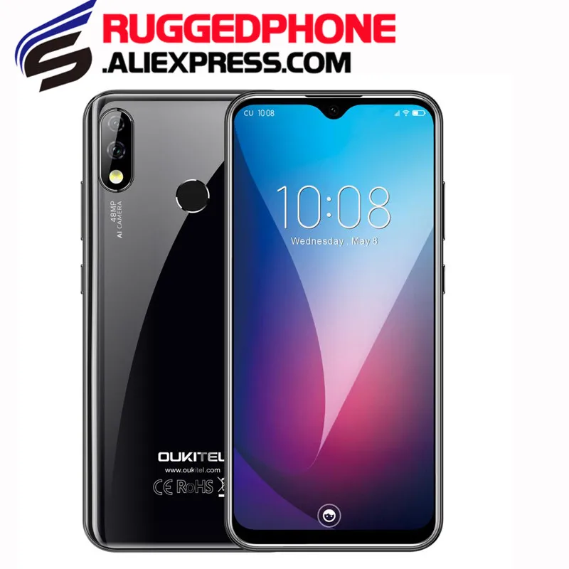 6G ram 128G rom OUKITEL Y4800 Смартфон Android 9 0 6 3 &quot19 5: FHD Восьмиядерный мобильный телефон ID