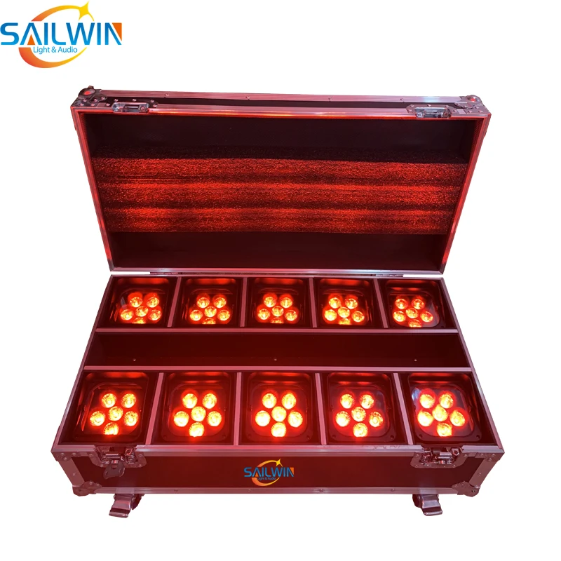 Светодиодный прожектор пар Sailwin 6X18W RGBWA + сценический с питанием от УФ