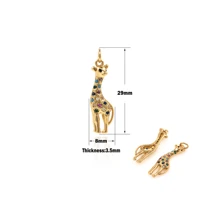 giraffe deer pendant chain for women necklace creative jewelry party gift diy jewelry making supplies accessories