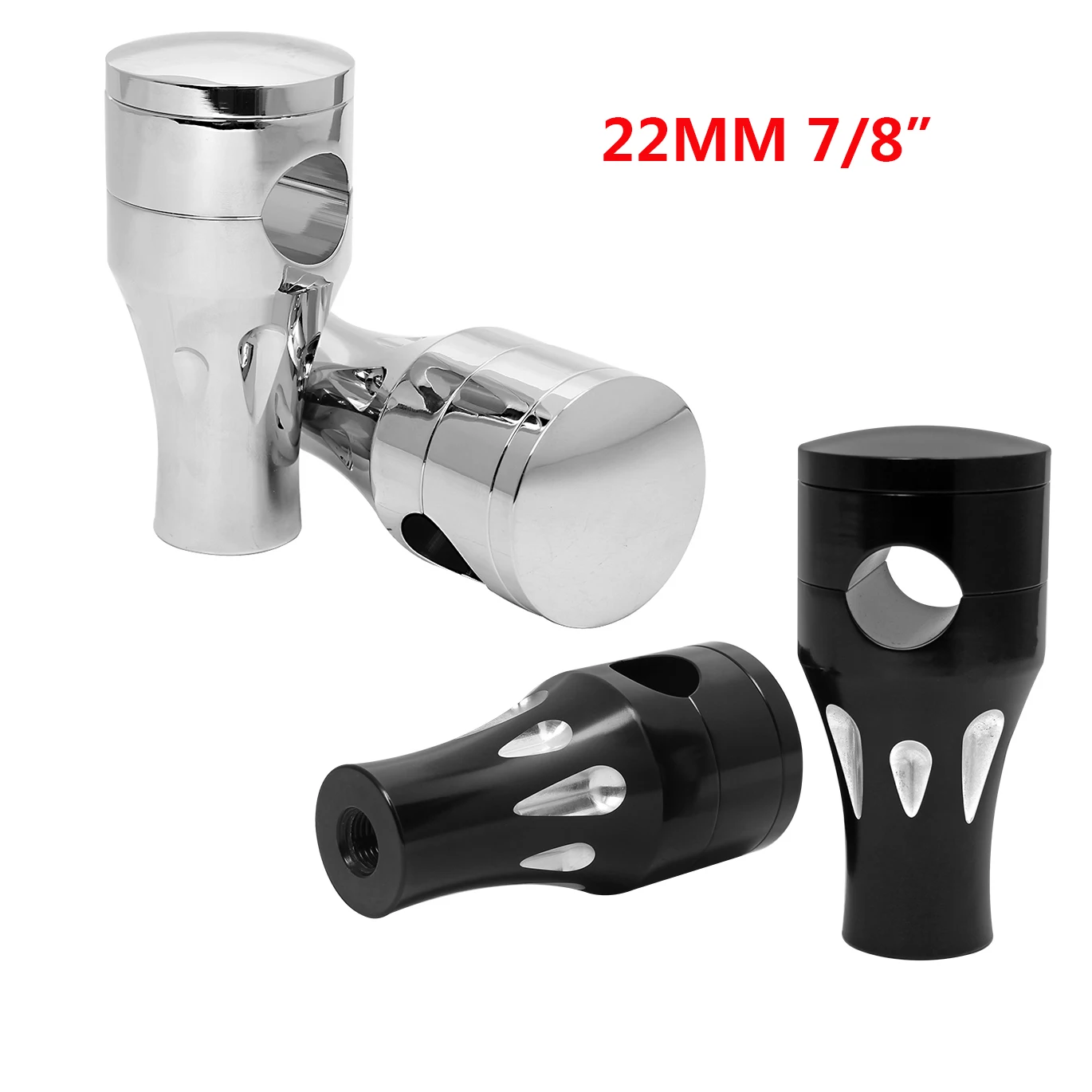 

Motorcycle Handlebar Riser Bar Mount Handle Clamp Universal 22mm 7/8" For Honda Yamaha BMW Suzuki Kawasaki Cafe Racer Custom