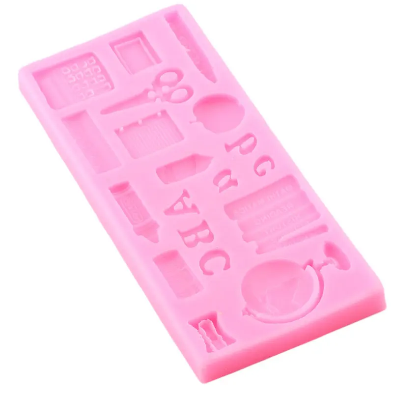 Учебные инструменты силиконовая форма линейка для кексов Топпер сделай сам