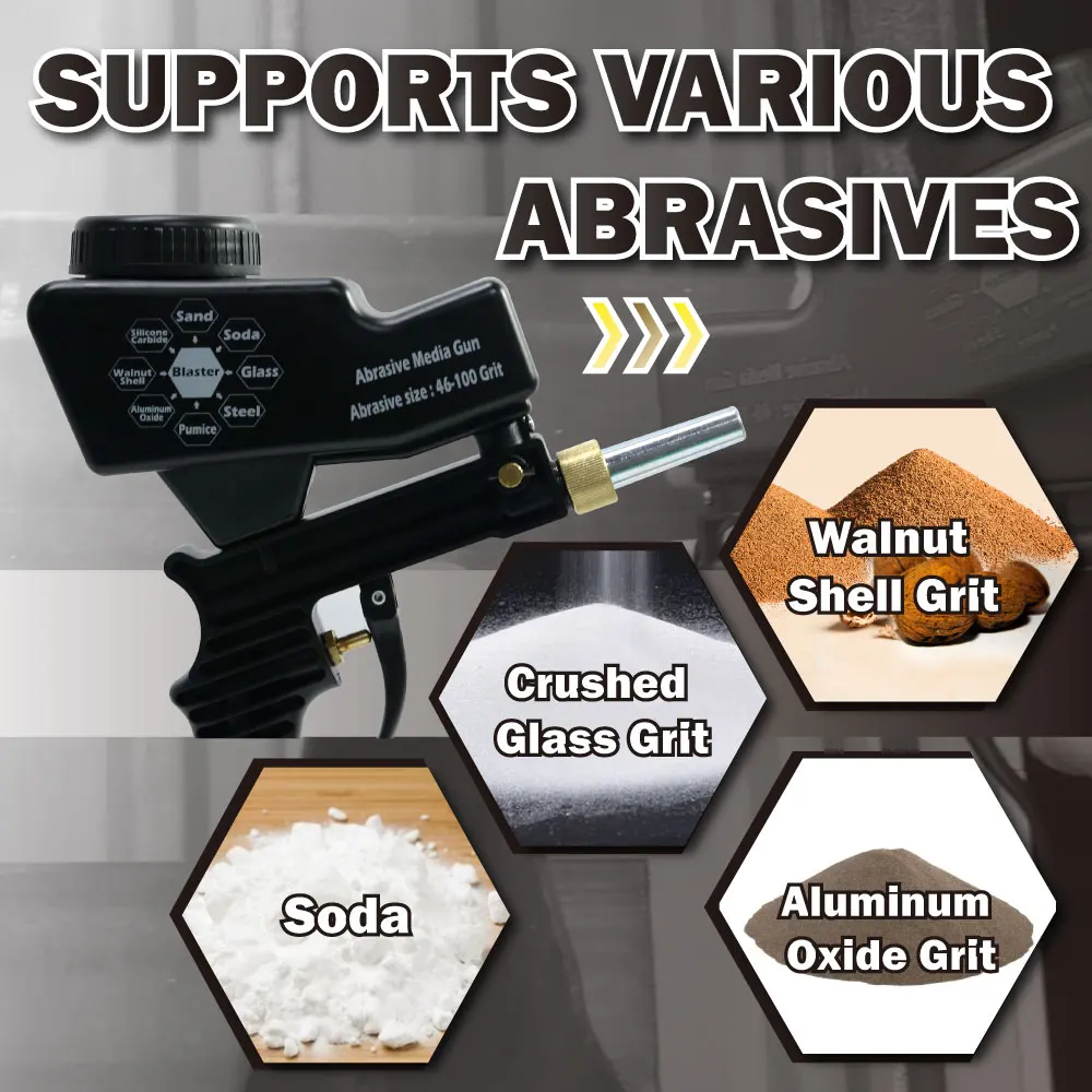 LEMATEC воздушный Пескоструйный пистолет для удаления ржавчины краски грязи