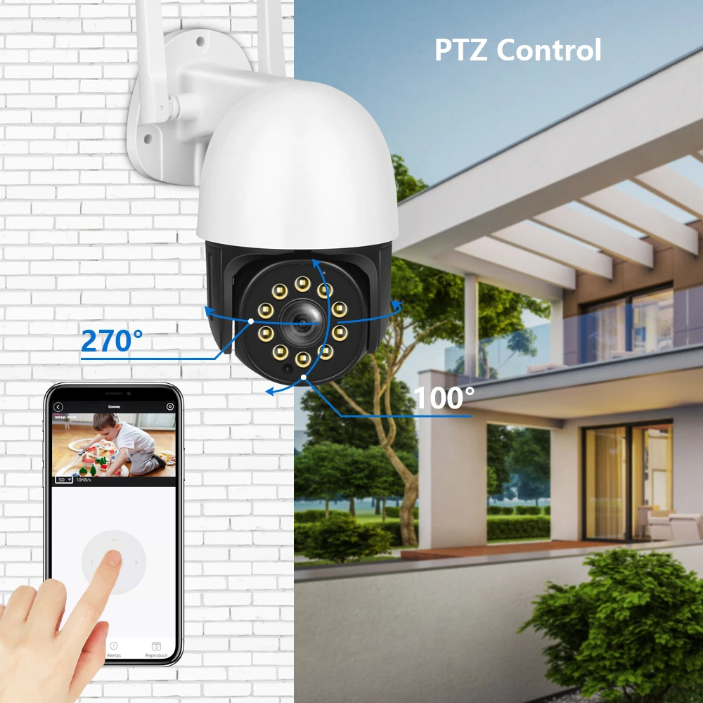 Наружная Wi-Fi камера YIIOT 5 МП умная Ip-камера 2 Мп 3 водонепроницаемая