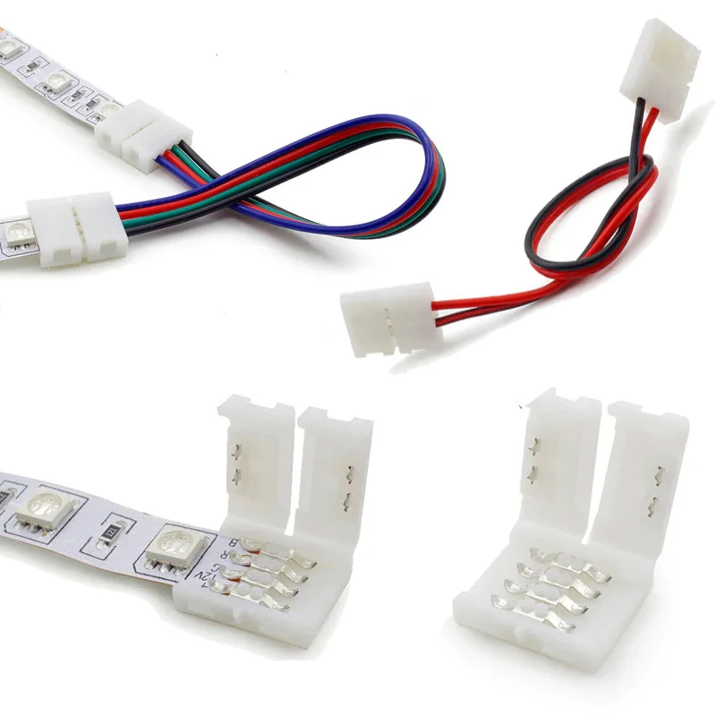 Коннектор соединительный для светодиодной ленты SMD 2835/3528/3014/5050/5630 c PCB 8 мм/10