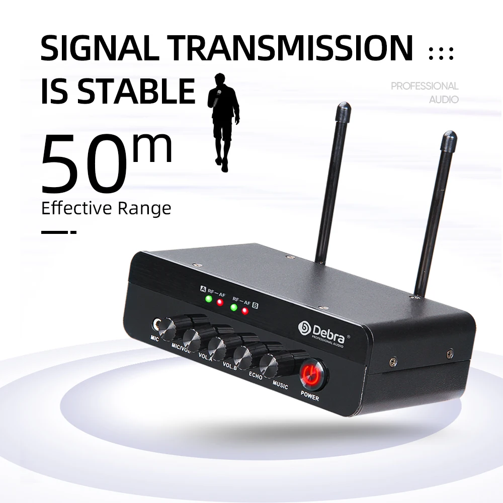 Debra X7 мини двойная Портативная Беспроводная микрофонная система 5 0 Bluetooth DSP