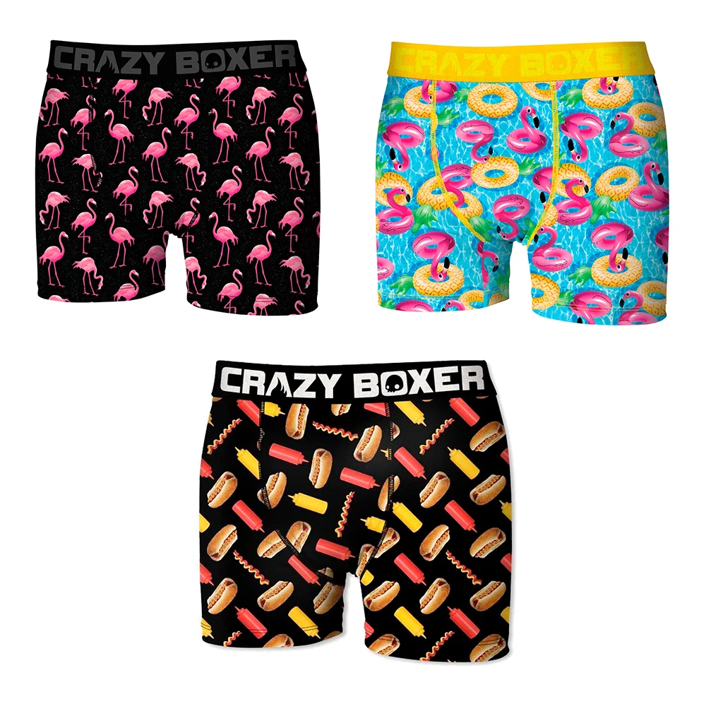 Фото Трусы-боксеры CRAZY BOXER для мужчин из микрофибры разных цветов Мужская одежда Трусы-боксеры CRAZY BOXER для мужчин из микрофибры разных цветов Мужская одежда